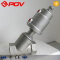 Thread type pneumatic angle seat valve for steam stainless steel seat valve